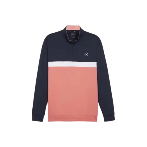 PUMA Golf Рукав с оборванным плечом T-рубашка Мужская Темно-морская синяя