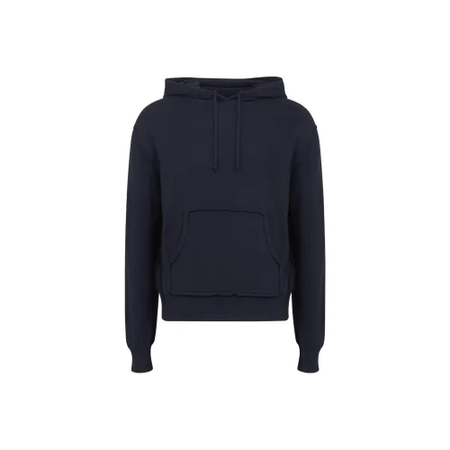 Maison Margiela SS24 Свитшот Мужской Полуночный Синий