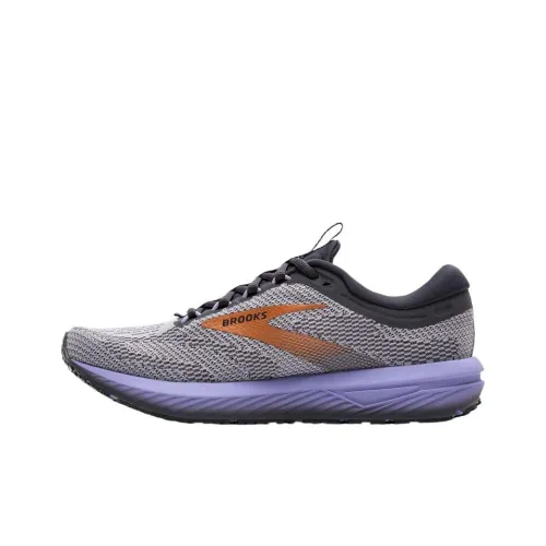 Brooks Revel 7 Low Топ Беговые кроссовки Женские Серый Фиолетовый