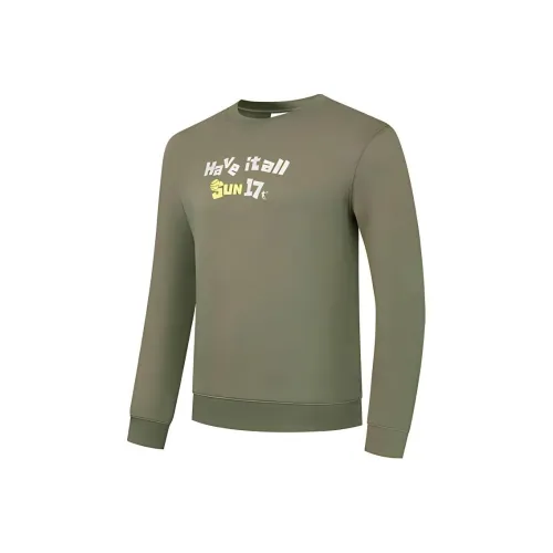 QIAODAN Толстовка Мужская Серый Горчичный Зеленый