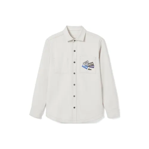 Lacoste Рубашка Мужская Светло-хаки