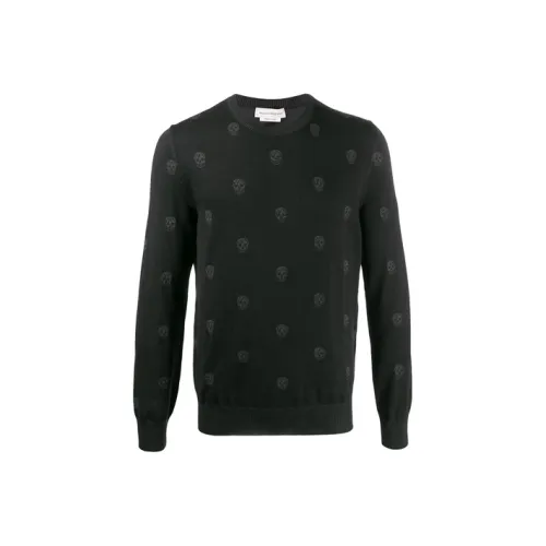 Alexander McQueen Черные Мужские Свитера