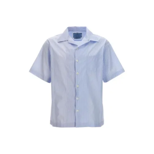 PRADA Мужские Синие Рубашки