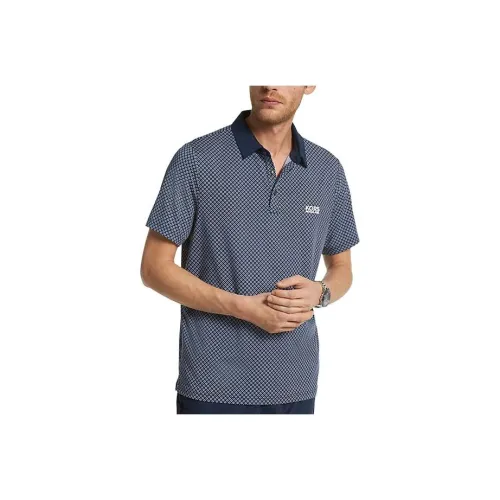 MICHAEL KORS GOLF Printed Эластичный Джерси Поло Поло Мужской Многоцветный Полночь