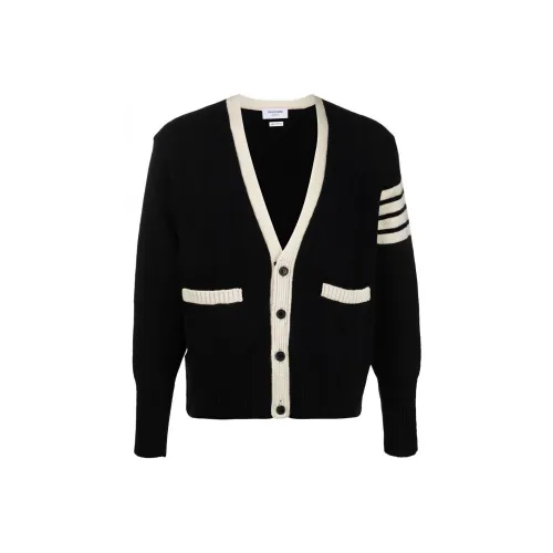 THOM BROWNE Черные Мужские Свитера