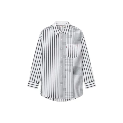 Levis Черно-белая мужская рубашка