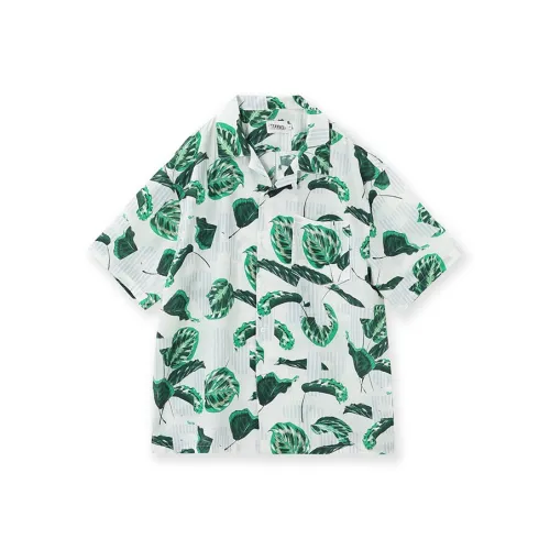 KORAKUBLUE Рубашка Унисекс Зеленый Белый