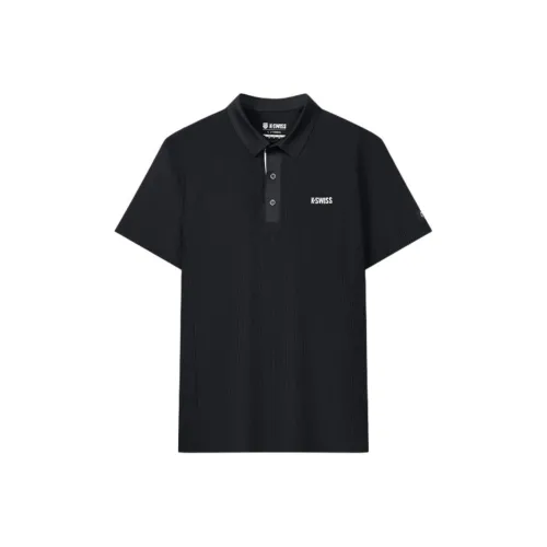 KSWISS Поло Мужское Глубокий Черный