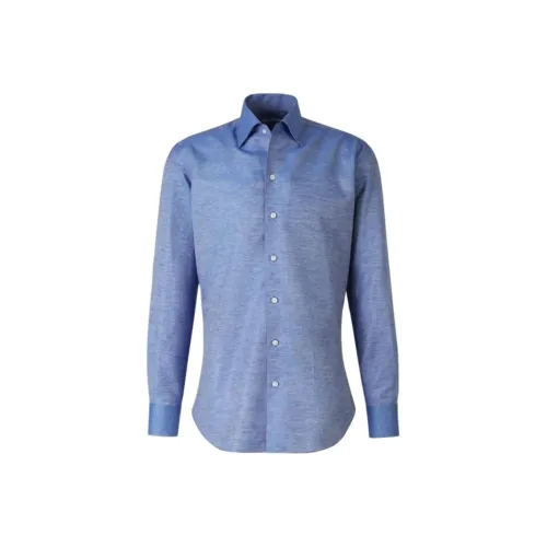 Fray I.D Blue Men's Shirts Fray I.D Синий Мужские Рубашки