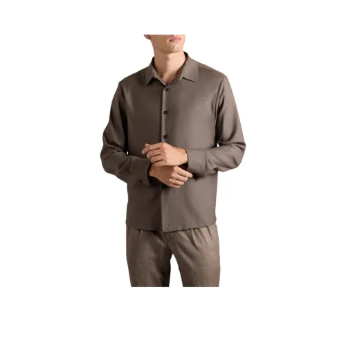 Colombo Коричневый Мужские Рубашки