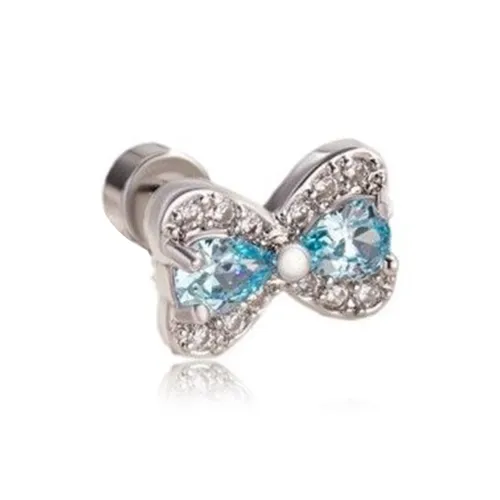 KwOnline Титановые и стальные серьги-гвоздики для женщин