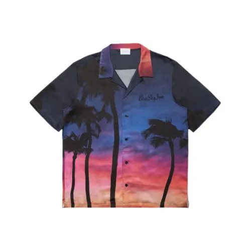 Blue Sky Inn Черные Мужские Рубашки