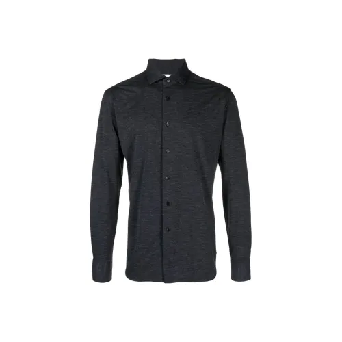 XACUS Темно-серые Мужские Рубашки