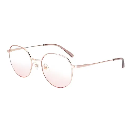 JINS Металл Круглые Солнцезащитные очки Женские Розовое золото