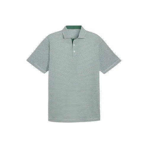 PUMA Поло Мужское Rotang Белый Блестящий