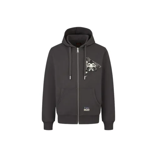 EVISU Толстовка Мужская Угольный Серый