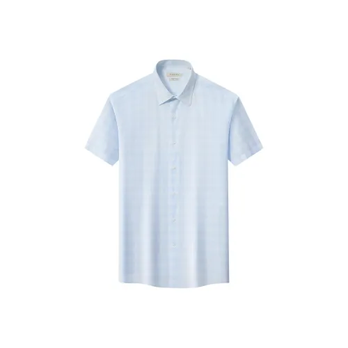 Francesco Totti Рубашка Мужская Светло-Синяя Клетка