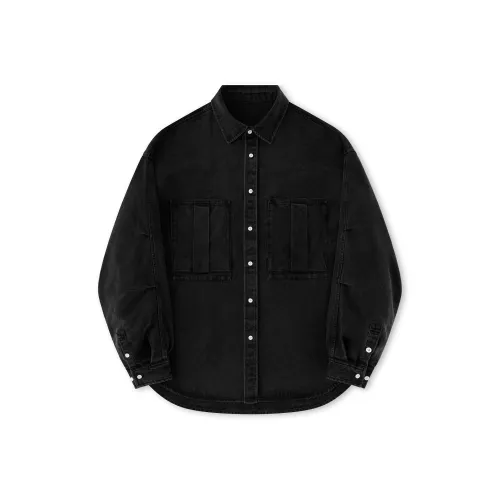 EVISTUB Рубашка Мужская Выстиранная Черная