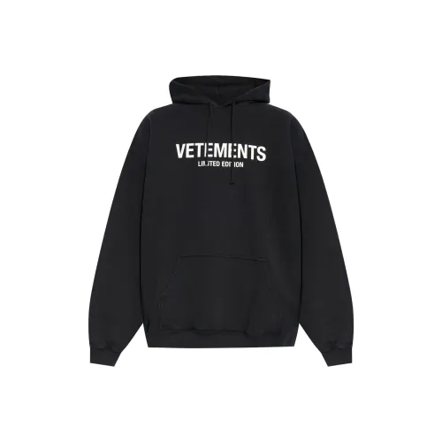 Vetements Черные Мужские Свитшоты