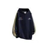 Темно-синий и желтые полоски