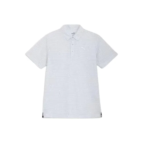 PUMA Golf Поло Мужское Светло-Серое