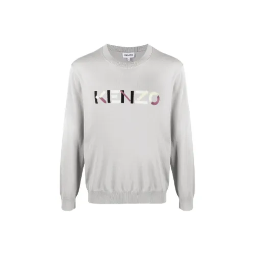 KENZO Серые Мужские Свитера