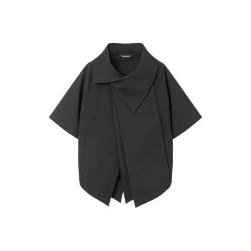 YUNYI Чернильно-черный Унисекс Рубашки