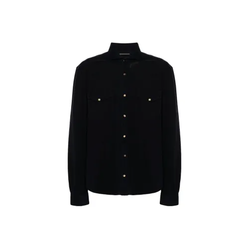 BRUNELLO CUCINELLI FW23 Рубашка Мужская Черная