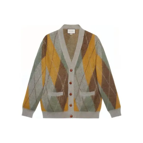 GUCCI SS21 Трикотаж Мужской Серый Зеленый