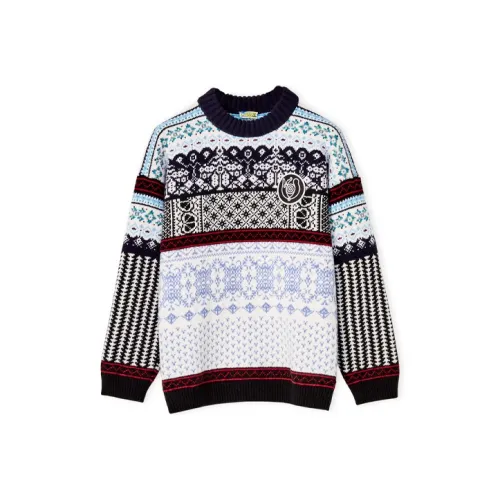 LOEWE FW21 Свитер Мужской Серый Синий