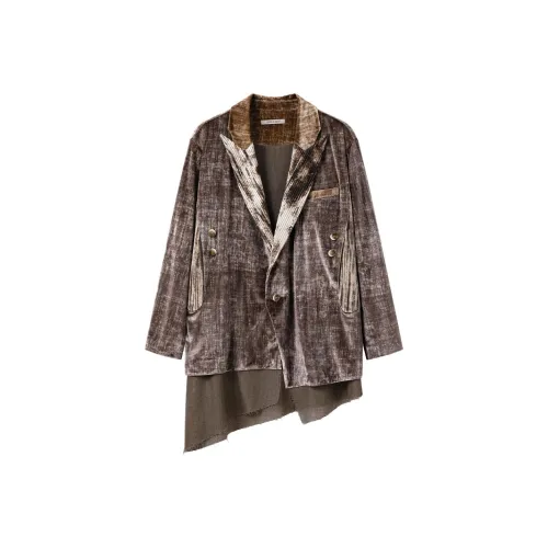 YUNYI Бизнес-костюм унисекс кофейного цвета