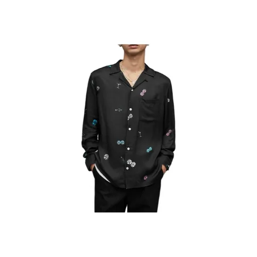 ALLSAINTS Мужские Черные Рубашки
