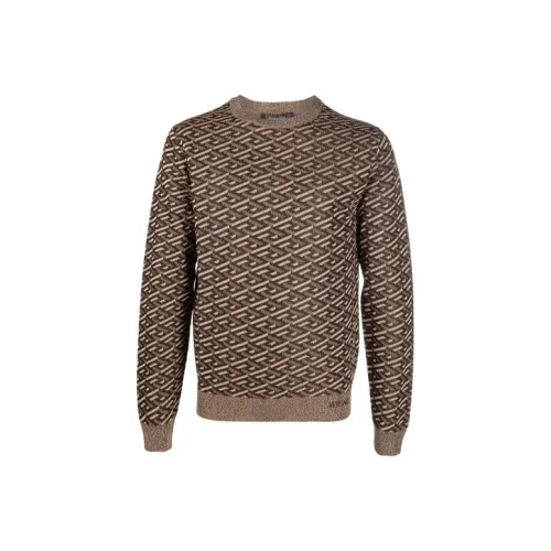 VERSACE Коричневые Мужские Свитера