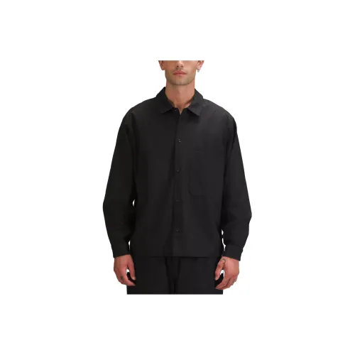 lululemon LAB Жаккард Пуговица Вверх Рубашка Мужская