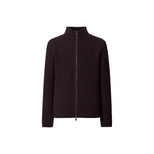 UNIQLO FW20 Свитер Мужской Коричневый Черный