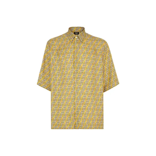 Fendi Желтые Мужские Рубашки