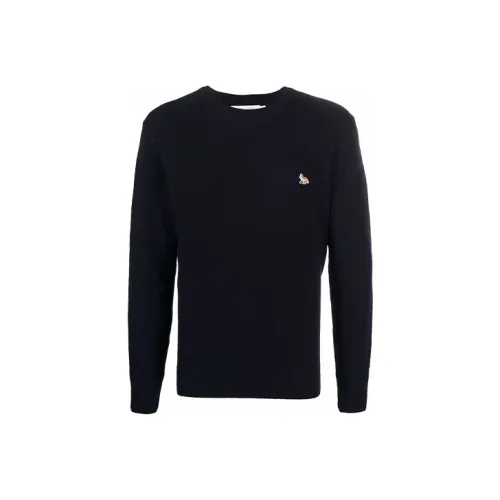 Maison Kitsune Мужские черные свитеры