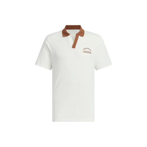 Adidas VERBIAGE POLO Tee Поло Мужской Нефритовый Белый Коричневый