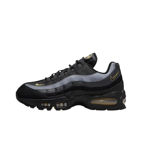 Nike Air Max 95 Low Топ Повседневные Беговые Кроссовки Унисекс Черные
