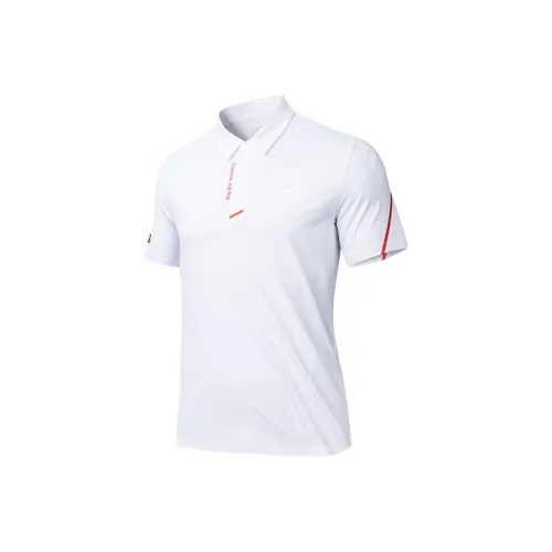 ANTA ZONGXUNXILIE Поло Мужское Pure White