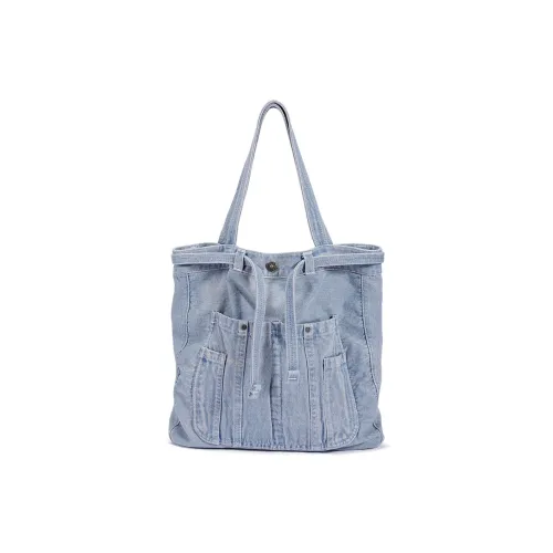 Dubaolu Ткань Сумка через плечо Большая Женская Джинсовая Синяя