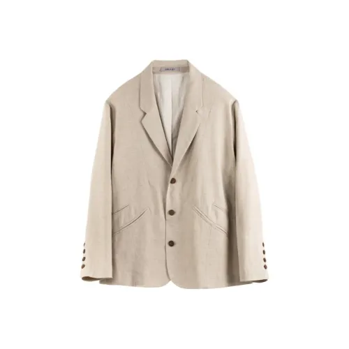 YUNYI Бизнес-костюм мужской цвет хаки лен