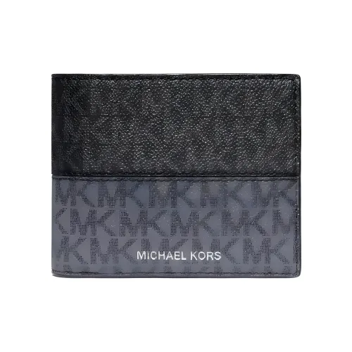 MICHAEL KORS MICHAEL KORS Handbag Collection Hudson Искусственная кожа Кошелек Мужской Черный Темно-серый