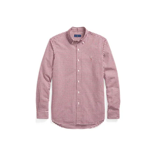 Polo Ralph Lauren Red Men's Shirts Поло Ralph Lauren Красные Мужские Рубашки