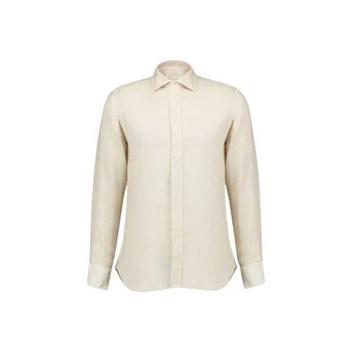 120% LINO Бежевый Мужские Рубашки