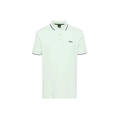 Hugo Boss Поло Мужское Мятно-Зеленое