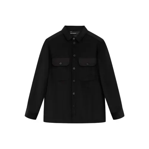 Neil Barrett совместная марка Черные Мужские Рубашки