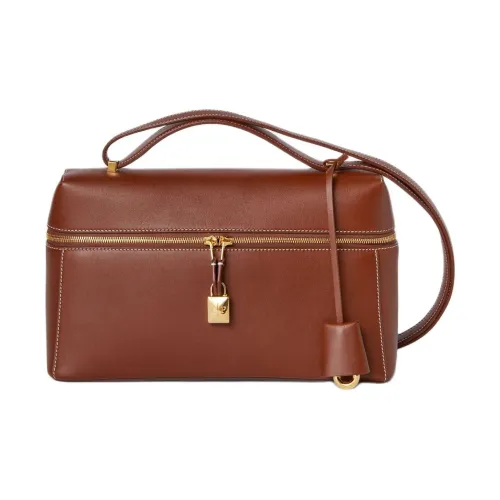 Loro Piana Extra Bag Телячья кожа Сумка на плечо Женская Bark Цвет