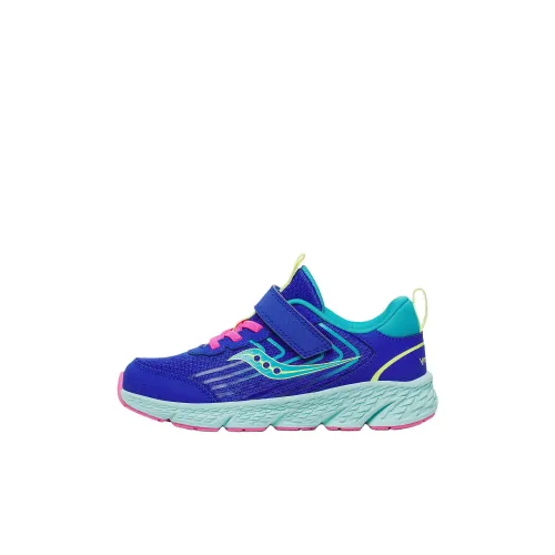 Saucony Wind 3,0 Детская беговая обувь Низкий топ Синий/Фиолетовый/Зеленый Kids