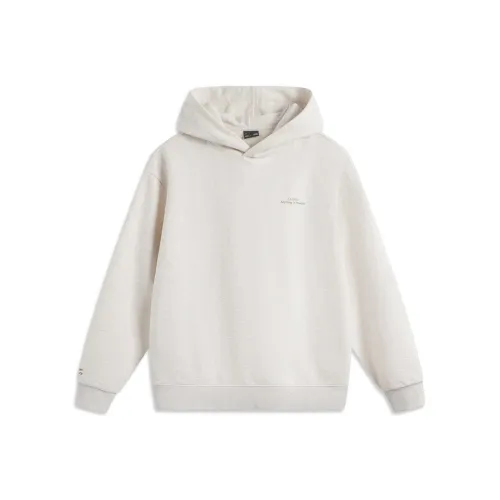 LINING Sports Life Collection Приглушенный серый с текстурой вереска Унисекс Толстовки